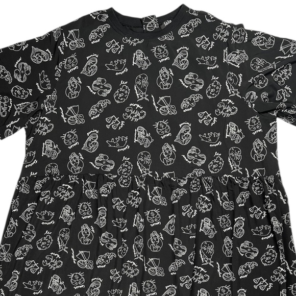 NWT DRESSED in LALA Never Too Much Oversized Dress in Zodiac Love - Picture 8 of 15